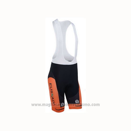 2013 Abbigliamento Ciclismo Euskalte Arancione Manica Corta e Salopette